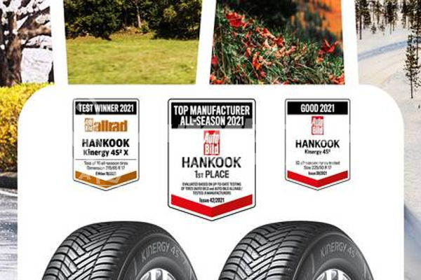 Hankook назван производителем года 2021 в категории всесезонных шин журнала Auto Bild